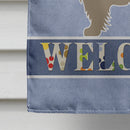 Cairn Terrier Welcome House Flag 28x40 Porch Sleeve Pole Decorative Outside Yard Banner Artwork Wall Hanging, Polyester