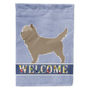 Cairn Terrier Welcome House Flag 28x40 Porch Sleeve Pole Decorative Outside Yard Banner Artwork Wall Hanging, Polyester