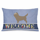 Cairn Terrier Welcome Standard Pillowcase Lightweight Super Soft Easy Care Decorative Artwork Pillowcase, Standard