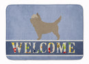Cairn Terrier Welcome Memory Foam Kitchen Mat Machine Washable Anti-Fatigue Cushion Comfort Bath or Kitchen Rug
