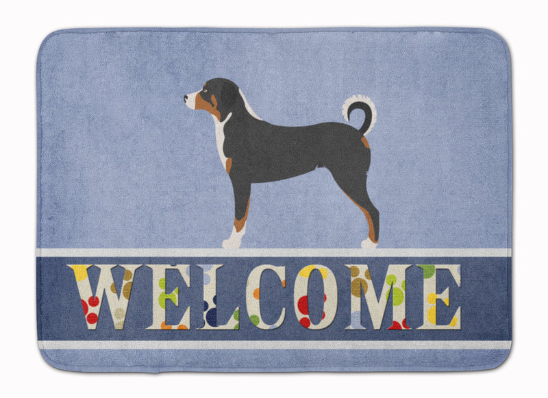 Appenzeller Sennenhund Welcome Machine Washable Memory Foam Mat BB8288RUG