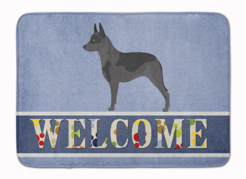 Australian Cattle Dog Welcome Machine Washable Memory Foam Mat BB8289RUG