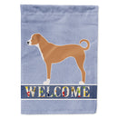 Australian Pinscher Welcome House Flag 28x40 Porch Sleeve Pole Decorative Outside Yard Banner Artwork Wall Hanging, Polyester