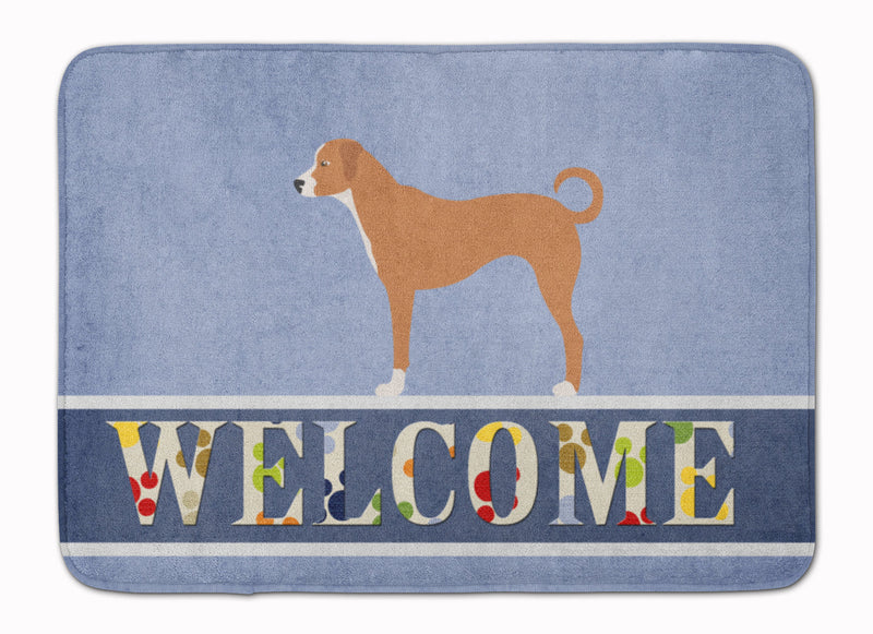 Australian Pinscher Welcome Machine Washable Memory Foam Mat BB8290RUG