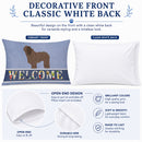 Bergamasco Shepherd Welcome Standard Pillowcase Lightweight Super Soft Easy Care Decorative Artwork Pillowcase, Standard