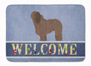 Bergamasco Shepherd Welcome Memory Foam Kitchen Mat Machine Washable Anti-Fatigue Cushion Comfort Bath or Kitchen Rug