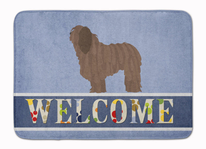 Bergamasco Shepherd Welcome Machine Washable Memory Foam Mat BB8291RUG