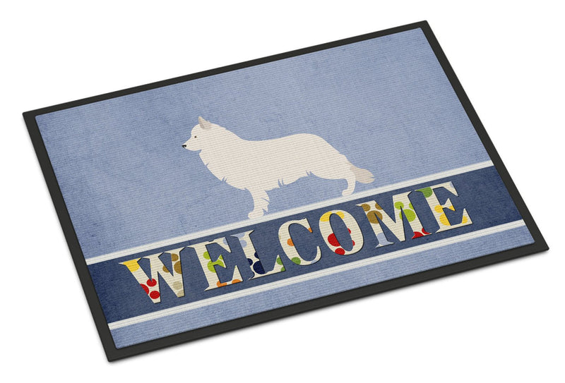 Berger Blanc Suisse Welcome Indoor or Outdoor Mat 24x36 BB8292JMAT