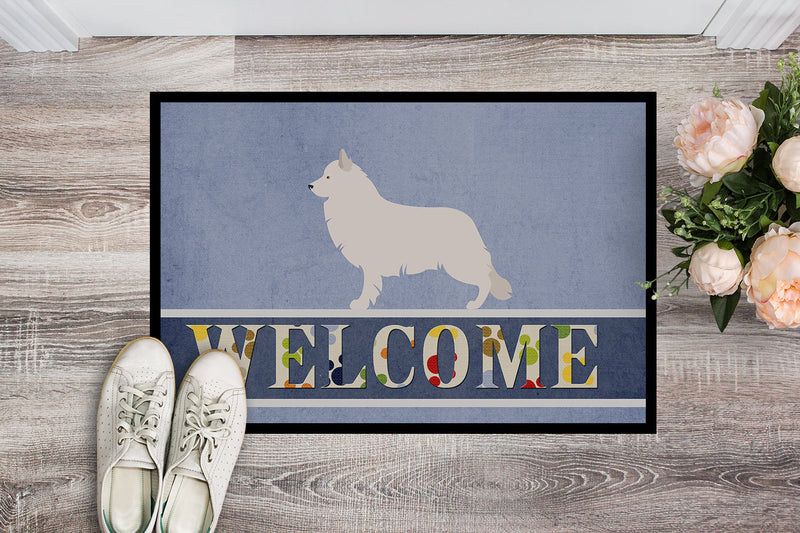 Berger Blanc Suisse Welcome Indoor or Outdoor Mat 18x27 BB8292MAT