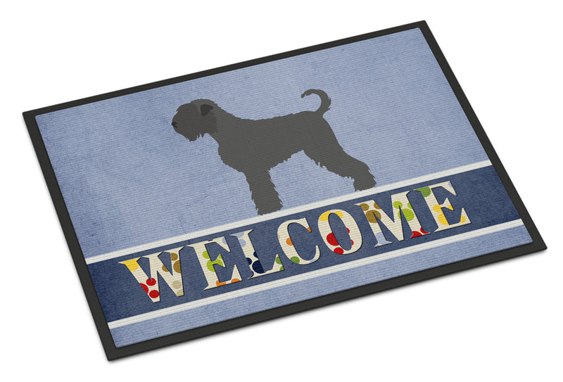 Black Russian Terrier Welcome Doormat - 24x36 Decorative Floor Mat – Indoor/Outdoor Rug with Artistic Flair BB8293JMAT