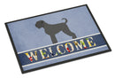 Black Russian Terrier Welcome Doormat - 18x27 Decorative Floor Mat – Indoor/Outdoor Rug with Artistic Flair BB8293MAT
