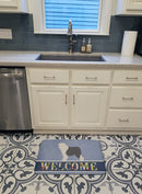 Old English Sheepdog Bobtail Memory Foam Kitchen Mat Machine Washable Anti-Fatigue Cushion Comfort Bath or Kitchen Rug