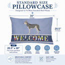 Saarloos Wolfdog Welcome Standard Pillowcase Lightweight Super Soft Easy Care Decorative Artwork Pillowcase, Standard