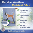 Belgian Malinois Welcome House Flag 28x40 Porch Sleeve Pole Decorative Outside Yard Banner Artwork Wall Hanging, Polyester