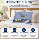 Dutch Shepherd Welcome Standard Pillowcase Lightweight Super Soft Easy Care Decorative Artwork Pillowcase, Standard