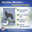 Groenendael Belgian Shepherd House Flag 28x40 Porch Sleeve Pole Decorative Outside Yard Banner Artwork Wall Hanging, Polyester