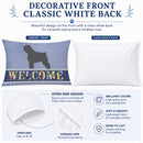Bouvier des Flandres Welcome Standard Pillowcase Lightweight Super Soft Easy Care Decorative Artwork Pillowcase, Standard