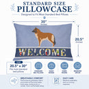 Belgian Tervuren Welcome Standard Pillowcase Lightweight Super Soft Easy Care Decorative Artwork Pillowcase, Standard