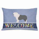 Old English Sheepdog Welcome Standard Pillowcase Lightweight Super Soft Easy Care Decorative Artwork Pillowcase, Standard