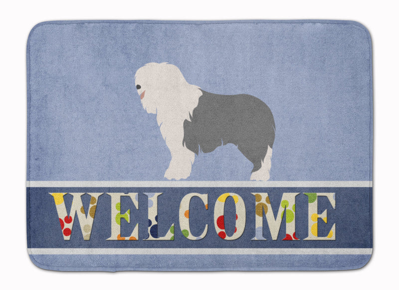 Old English Sheepdog Welcome Machine Washable Memory Foam Mat BB8304RUG