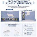 Kuvasz Welcome Standard Pillowcase Lightweight Super Soft Easy Care Decorative Artwork Pillowcase, Standard