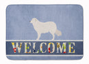 Kuvasz Welcome Memory Foam Kitchen Mat Machine Washable Anti-Fatigue Cushion Comfort Bath or Kitchen Rug