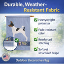 American Toy Fox Terrier Welcome House Flag 28x40 Porch Sleeve Pole Decorative Outside Yard Banner Artwork Wall Hanging, Polyester