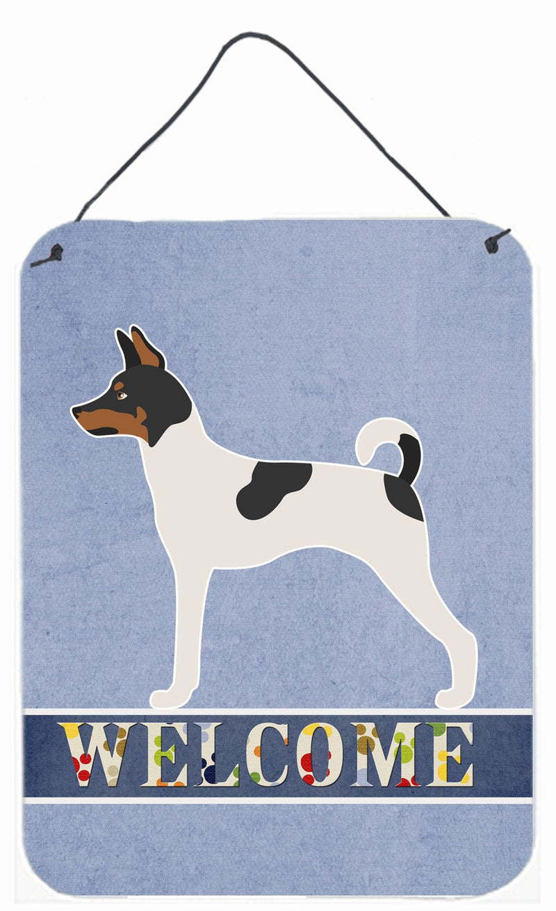 American Toy Fox Terrier Welcome Wall or Door Hanging Prints BB8306DS1216