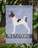 American Toy Fox Terrier Welcome Garden Flag - Outdoor Decorative Yard Flag BB8306GF