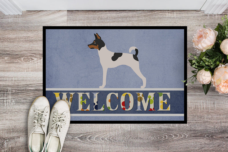 American Toy Fox Terrier Welcome Doormat - 24x36 Decorative Floor Mat – Indoor/Outdoor Rug with Artistic Flair BB8306JMAT