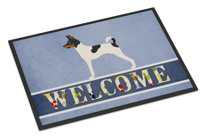 American Toy Fox Terrier Welcome Doormat - 24x36 Decorative Floor Mat – Indoor/Outdoor Rug with Artistic Flair BB8306JMAT