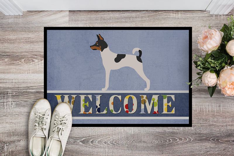 American Toy Fox Terrier Welcome Doormat - 18x27 Decorative Floor Mat – Indoor/Outdoor Rug with Artistic Flair BB8306MAT