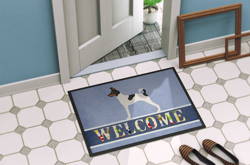 American Toy Fox Terrier Welcome Doormat - 18x27 Decorative Floor Mat – Indoor/Outdoor Rug with Artistic Flair BB8306MAT