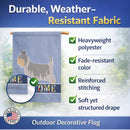 Australian Silky Terrier Welcome House Flag 28x40 Porch Sleeve Pole Decorative Outside Yard Banner Artwork Wall Hanging, Polyester