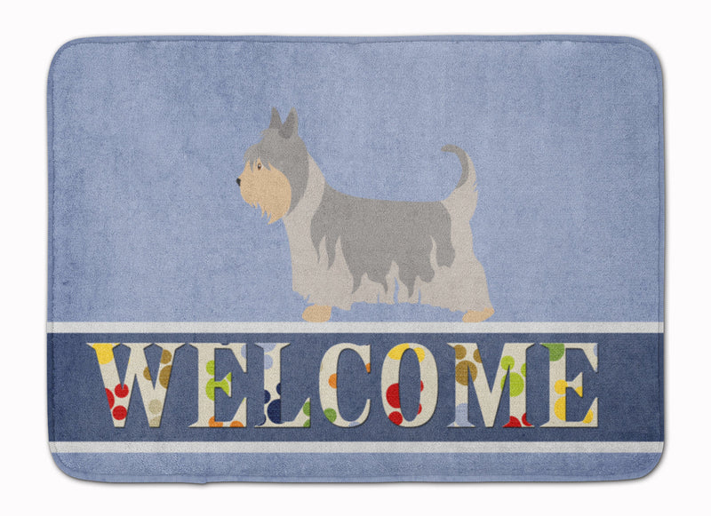 Australian Silky Terrier Welcome Machine Washable Memory Foam Mat BB8307RUG