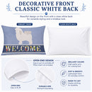 Bolognese Welcome Standard Pillowcase Lightweight Super Soft Easy Care Decorative Artwork Pillowcase, Standard