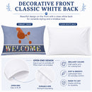 Royal Poodle Welcome Standard Pillowcase Lightweight Super Soft Easy Care Decorative Artwork Pillowcase, Standard