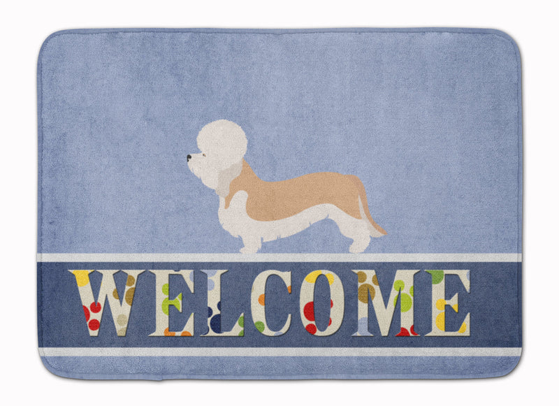 Dandie Dinmont Terrier Welcome Machine Washable Memory Foam Mat BB8312RUG