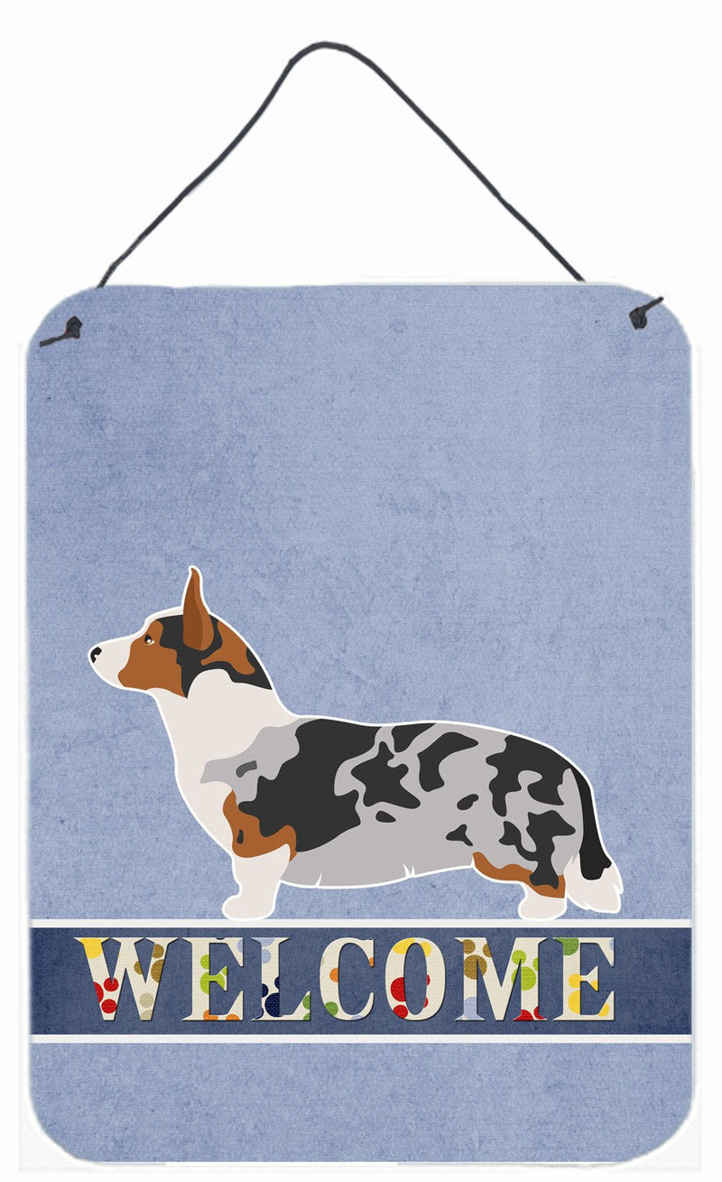 Welsh Corgi Cardigan Welcome Wall or Door Hanging Prints BB8313DS1216