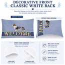 Welsh Corgi Cardigan Welcome Standard Pillowcase Lightweight Super Soft Easy Care Decorative Artwork Pillowcase, Standard