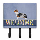 Welsh Corgi Cardigan Welcome Leash or Key Holder Wall Hooks, Coat Rack Wall Mount, for Hanging Keys, Towels, Aprons, Leashes