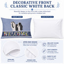 Havanese Welcome Standard Pillowcase Lightweight Super Soft Easy Care Decorative Artwork Pillowcase, Standard