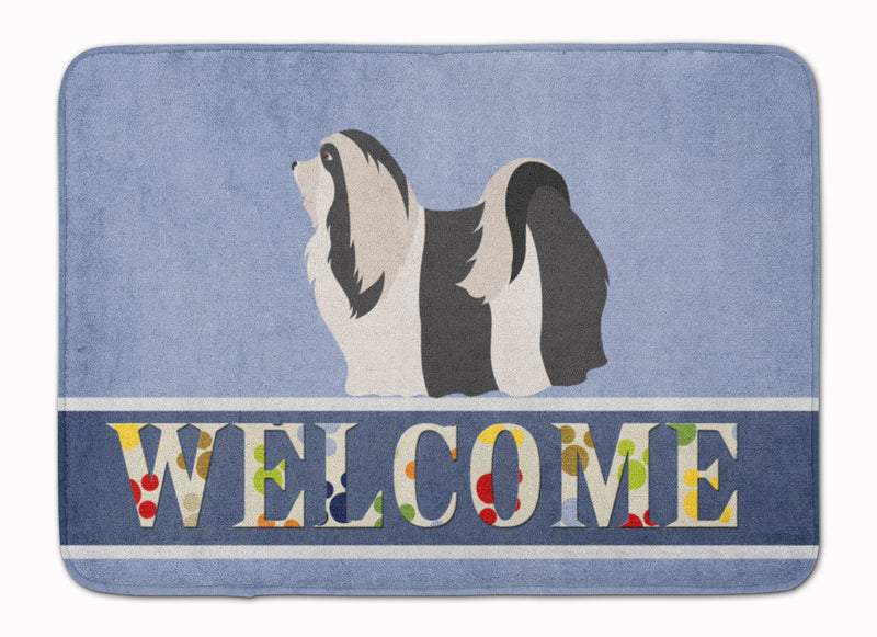 Havanese Welcome Machine Washable Memory Foam Mat BB8314RUG