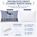 Brazilian Terrier Welcome Standard Pillowcase Lightweight Super Soft Easy Care Decorative Artwork Pillowcase, Standard