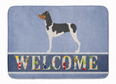 Brazilian Terrier Welcome Memory Foam Kitchen Mat Machine Washable Anti-Fatigue Cushion Comfort Bath or Kitchen Rug