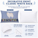 German Spitz Welcome Standard Pillowcase Lightweight Super Soft Easy Care Decorative Artwork Pillowcase, Standard