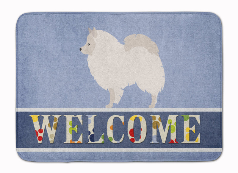 German Spitz Welcome Machine Washable Memory Foam Mat BB8317RUG