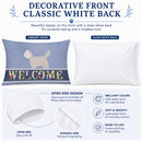 Westie Welcome Standard Pillowcase Lightweight Super Soft Easy Care Decorative Artwork Pillowcase, Standard