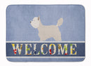 Westie Welcome Memory Foam Kitchen Mat Machine Washable Anti-Fatigue Cushion Comfort Bath or Kitchen Rug
