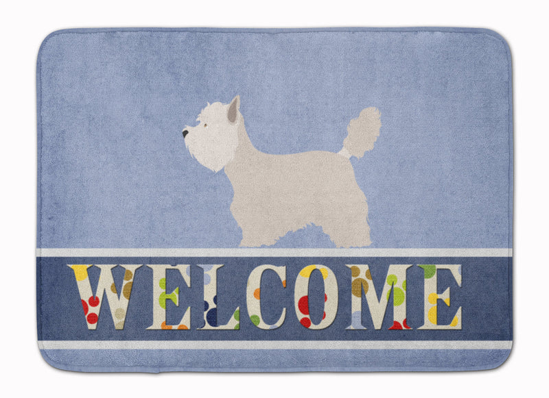 Westie Welcome Machine Washable Memory Foam Mat BB8318RUG